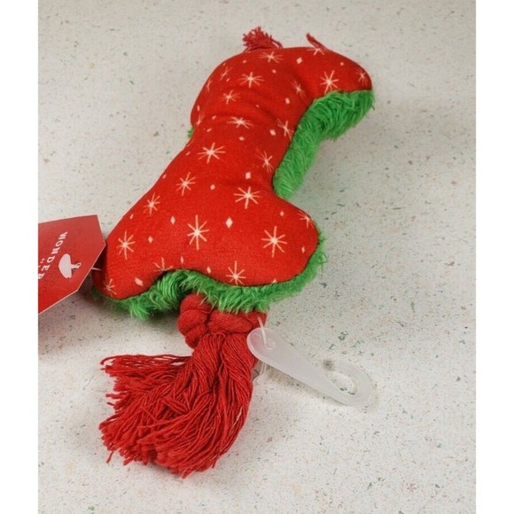 Holiday Bone with Rope Dog Toy - Wondershop™ - Picture 3 of 10